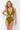 Green Deep Low - cut Knotted Regular Swimsuit - Lebbse