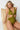 Green Deep Low - cut Knotted Regular Swimsuit - Lebbse