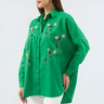 قميص نسائي كبير الحجم بحجر مصنوع يدويا - Handcrafted Stone Oversized Shirt