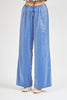 High Waist Shiny Trousers Blue - Lebbse