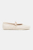 BONBON BEIGE MATTE BELT DETAIL FLAT SOLE WOMEN'S BALLERINA