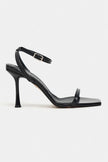 TAKI BLACK PATENT ANKLE STRAP DETAIL HIGH HEEL WOMEN’S SHOES