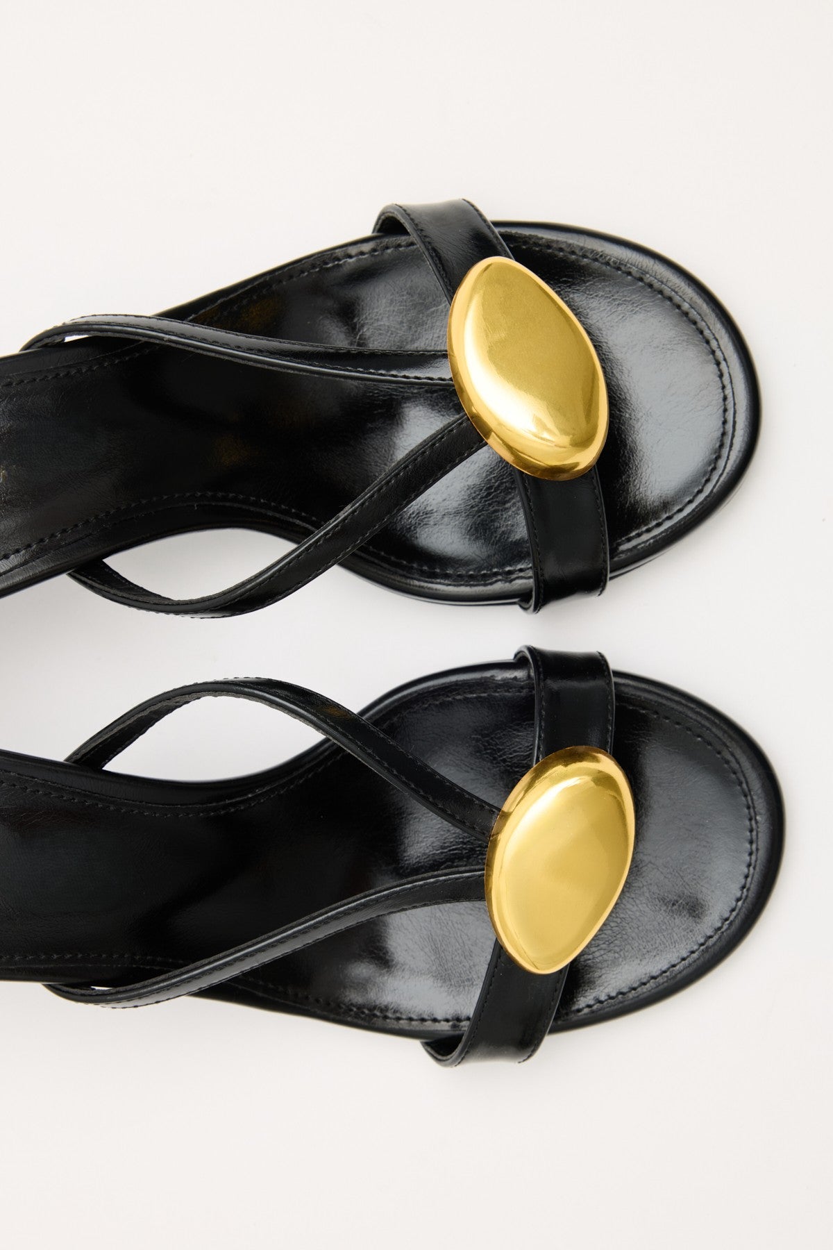 Vintage Buckle Black Women’s Heeled Sandals