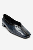 Helene – Navy Printed Babet Flats