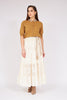 Lace Detailed Skirt Cream - Lebbse