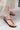 LASSIE BLACK MATTE STONE DETAIL ANKLE - TIED FLAT SOLE WOMEN'S SANDALS - Lebbse