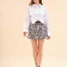 Layered Skirt Zebra Pattern - Lebbse