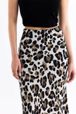 Leopard Patterned Skirt Gray - Lebbse