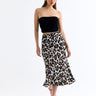 Leopard Patterned Skirt Gray - Lebbse