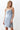 Light Blue Lace and Lace Detailed Satin Woven Nightgown - Lebbse