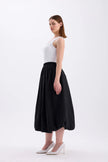 Long Balloon Skirt Black - Lebbse