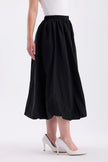 Long Balloon Skirt Black - Lebbse