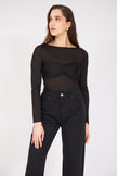 Long Sleeve Blouse Black - Lebbse