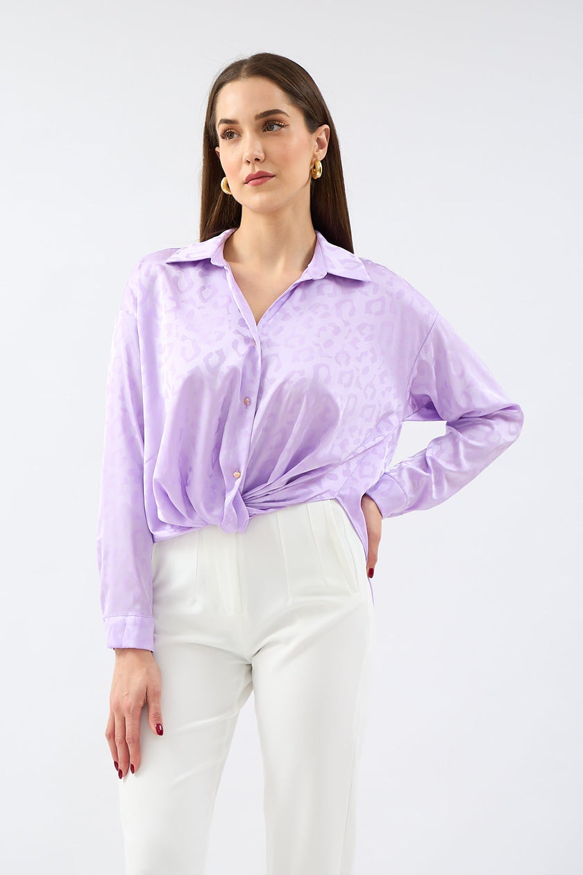 Long Sleeve Shirt Lilac - Lebbse