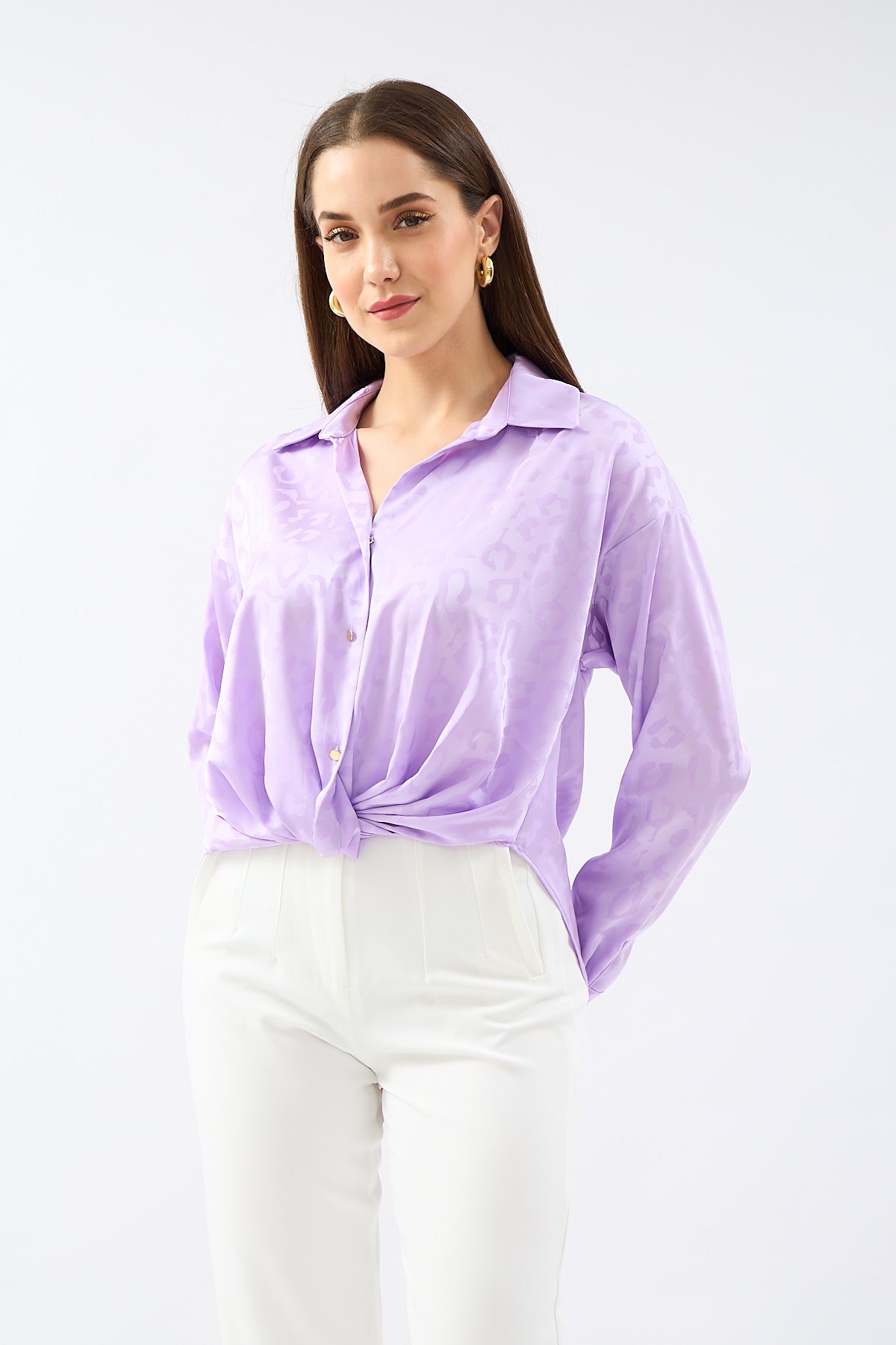 Long Sleeve Shirt Lilac - Lebbse