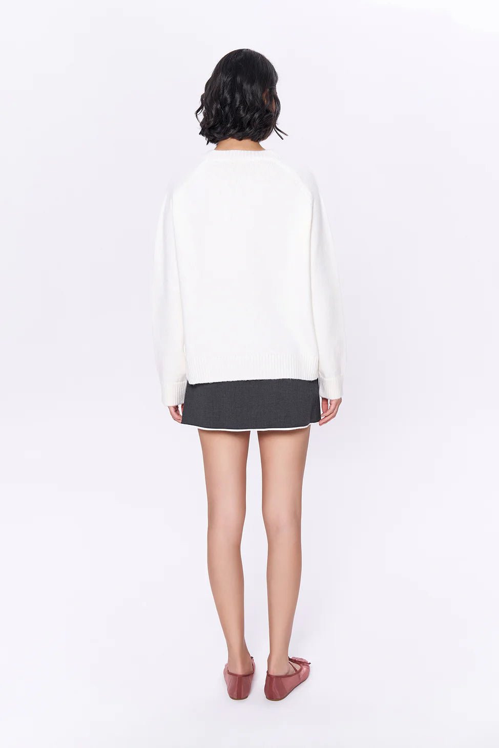 Love Written Sweater Ecru - Lebbse