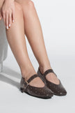Women's Studded Ballerina Velona - Brown