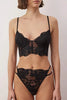 Black Lace Unlined Lingerie Set