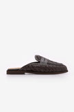 TOLSEN Brown Woven Pattern Women’s Closed-Toe Daily Slippers