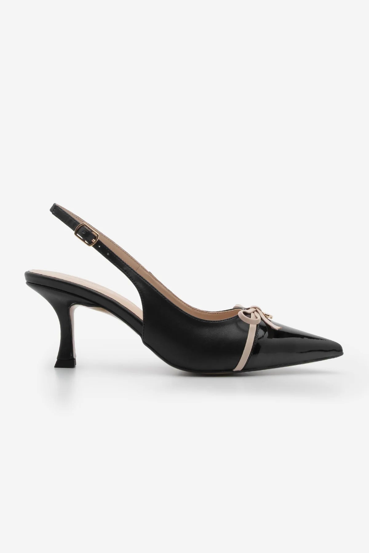 Women's Stiletto Bow Heeled Shoes Norvez - Black