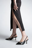 Women's Stiletto Bow Heeled Shoes Norvez - Black