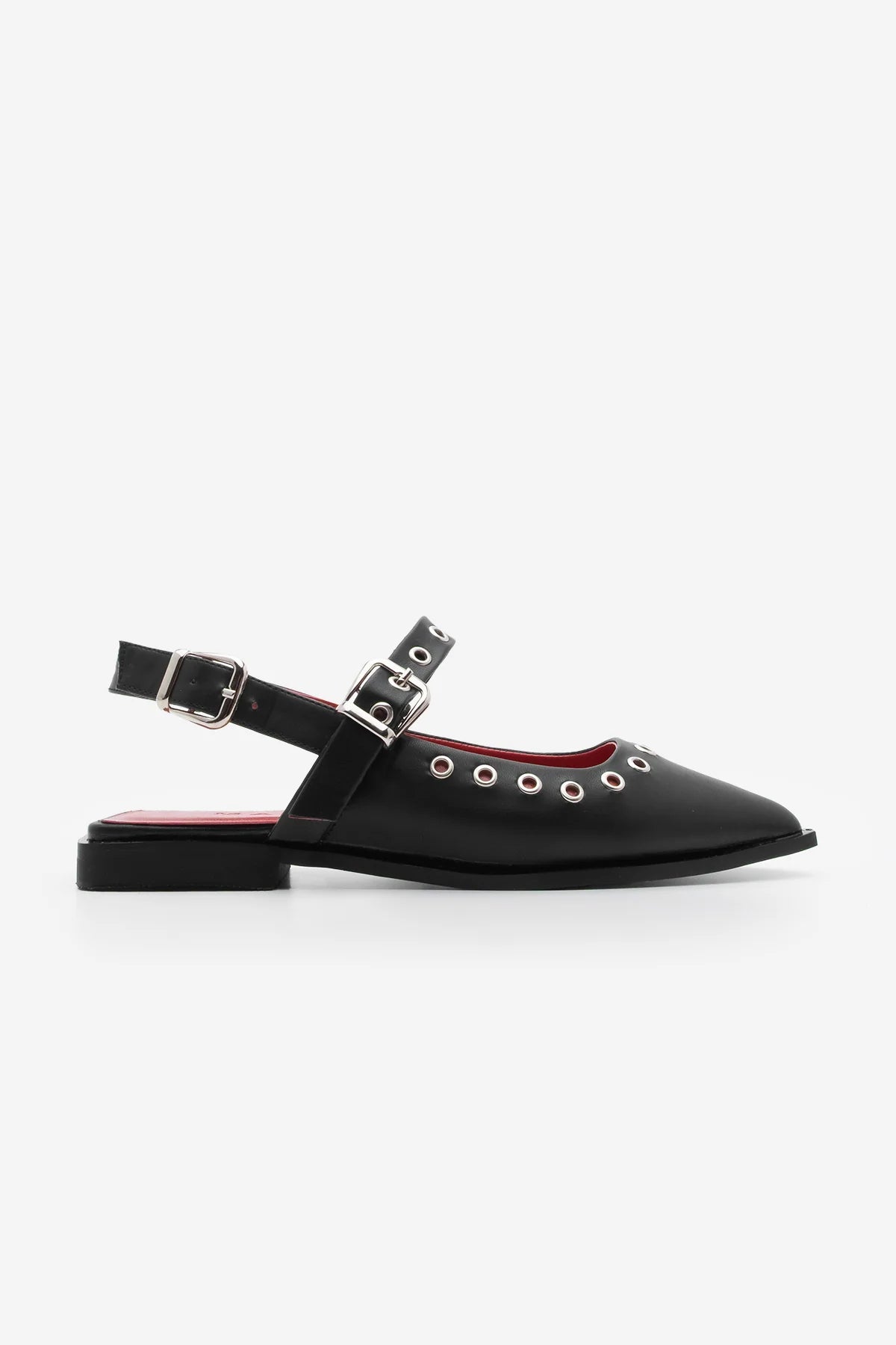 Women's Pointed Toe Trocki Daily Ballerinas Parzin - Black