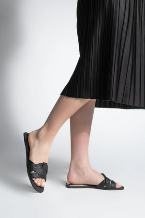 Women's Knitted Casual Slippers Solet - Black