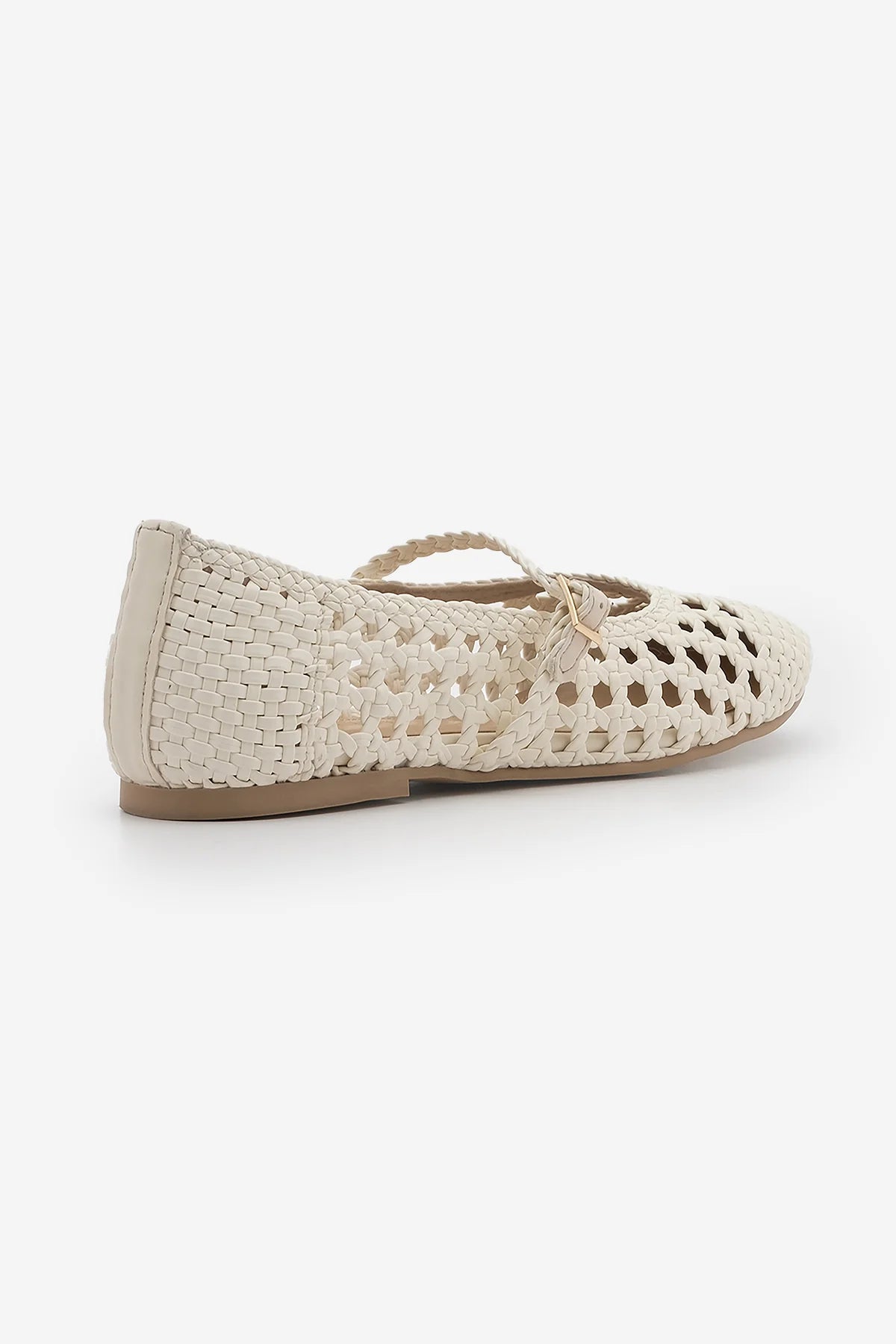 OLISA Offwhite Hand-Knitted Mary Jane Strap Women’s Ballet Flats | Ballet Flats | FOOTWEAR | Lebbse OLISA Offwhite Hand-Knitted Mary Jane Strap Women’s Ballet Flats | Ballet Flats | FOOTWEAR | Lebbse
