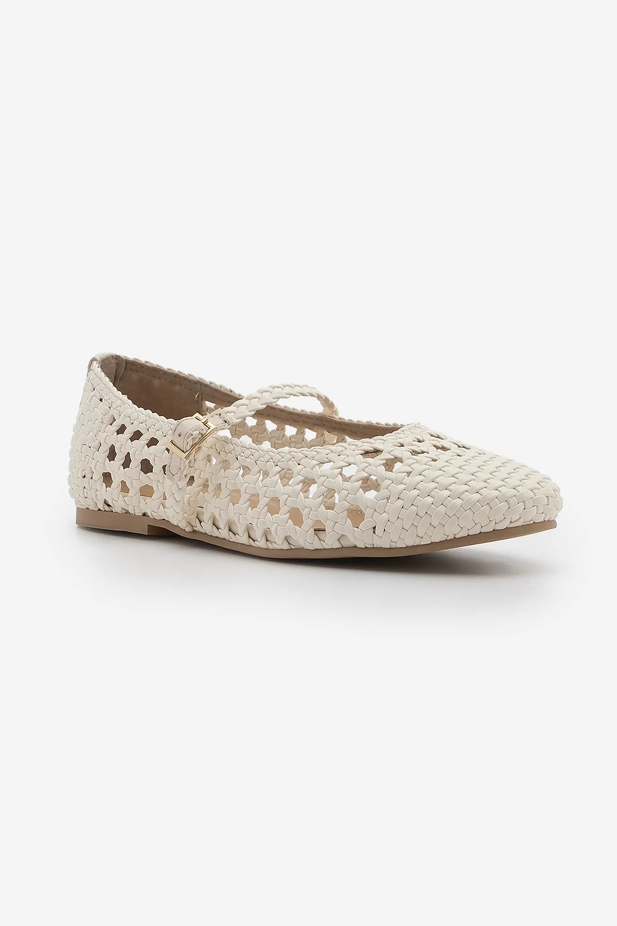 OLISA Offwhite Hand-Knitted Mary Jane Strap Women’s Ballet Flats | Ballet Flats | FOOTWEAR | Lebbse OLISA Offwhite Hand-Knitted Mary Jane Strap Women’s Ballet Flats | Ballet Flats | FOOTWEAR | Lebbse