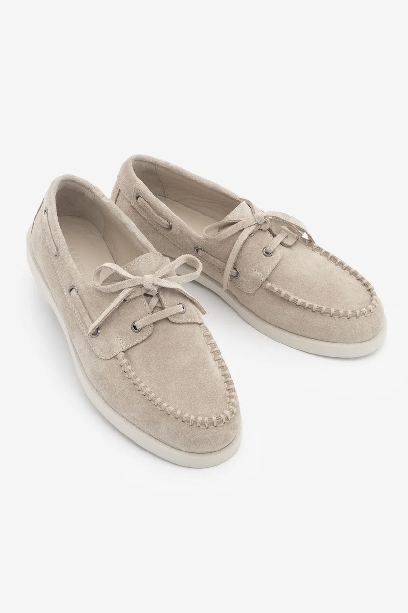 Mistor Beige Suede Women’s Genuine Leather Loafer Casual Shoes