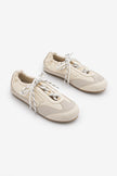 Varemi – Beige Suede Women’s Lace-Up Sneakers