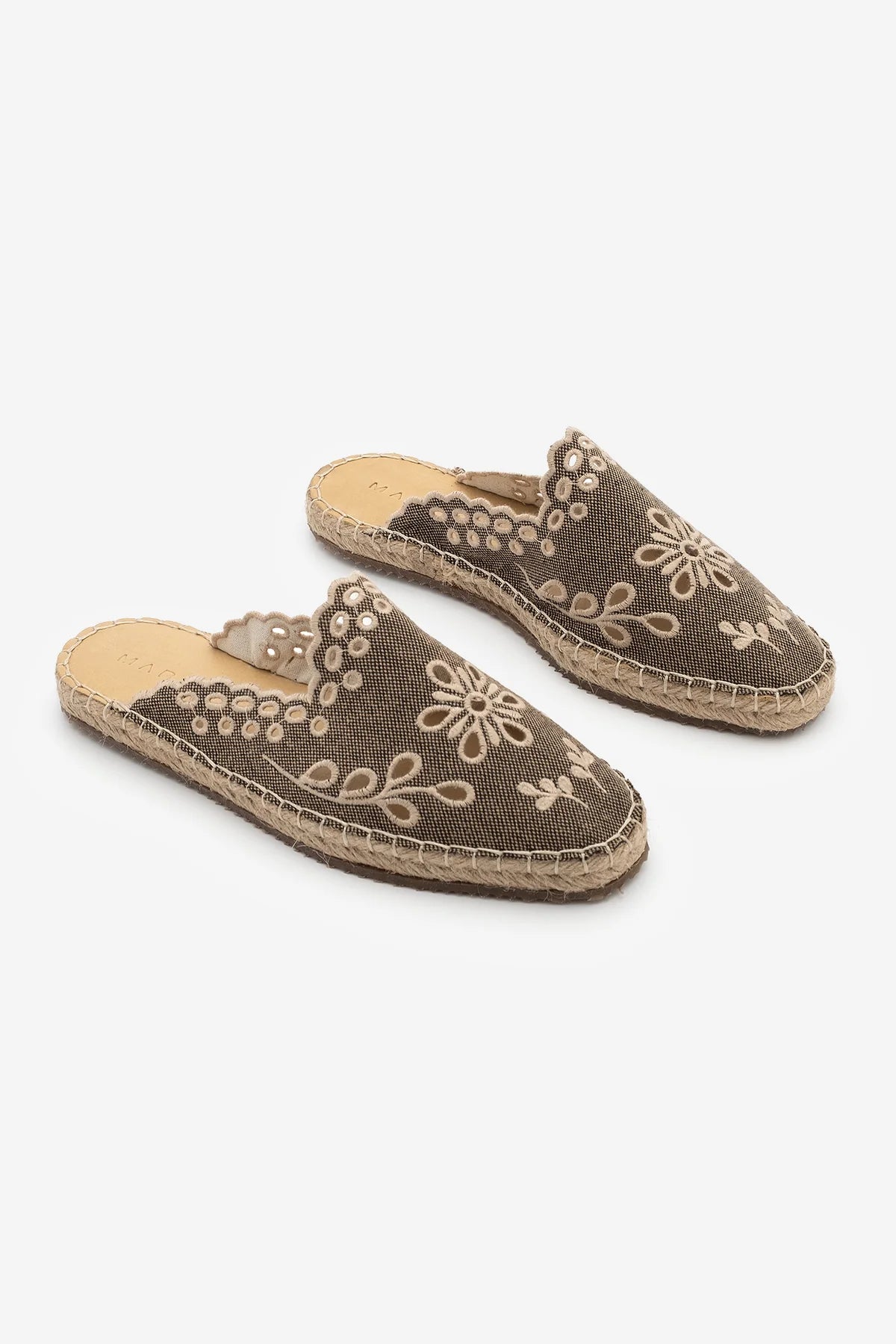 TALUNE Mink Linen Embroidered Jute Women’s Espadrille Slippers (Fit: Runs One Size Larger) | FOOTWEAR | Slipper | Lebbse TALUNE Mink Linen Embroidered Jute Women’s Espadrille Slippers (Fit: Runs One Size Larger) | FOOTWEAR | Slipper | Lebbse