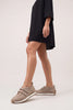 Golyate – Beige Suede Women’s Double-Strap Mary Jane Sneakers