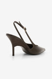 FESRO Coffee Pointed Toe Slingback Women’s Stiletto Heels