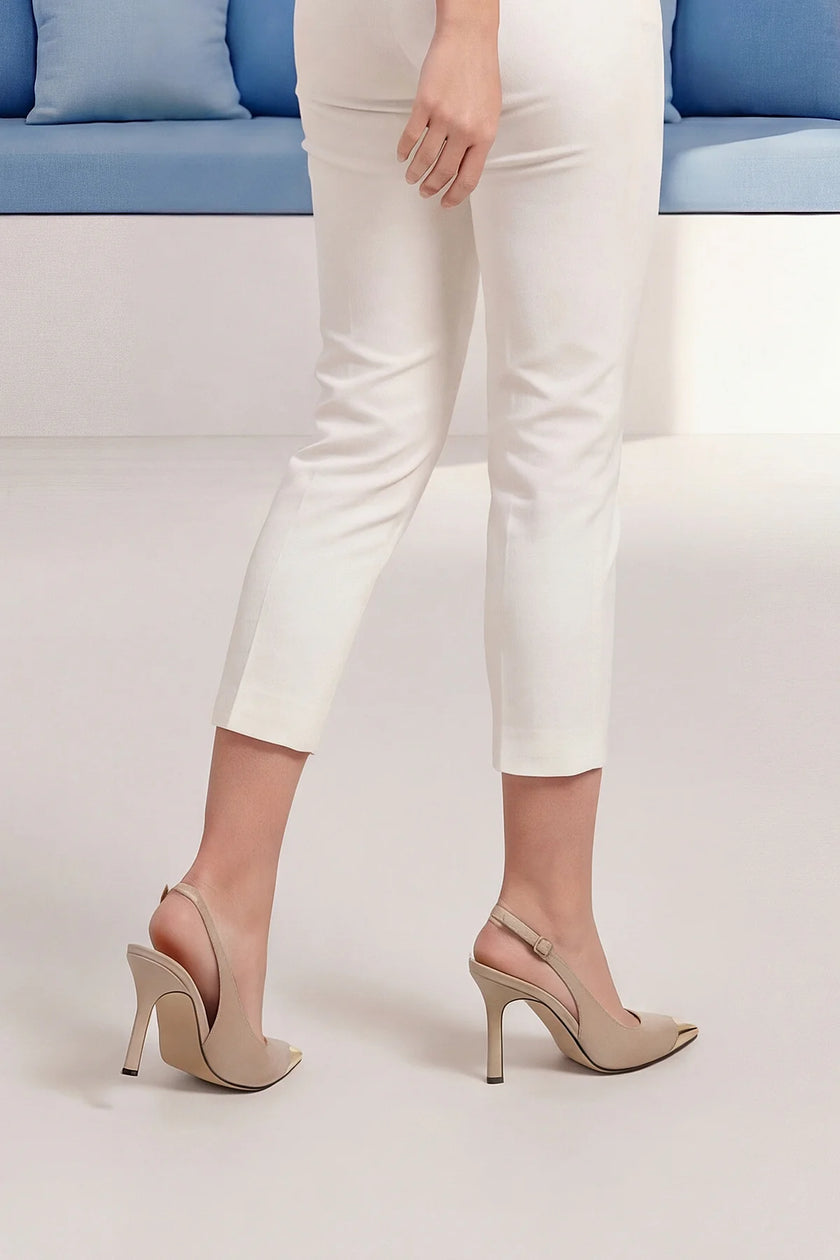 Women's Stiletto Heel Shoes Suvat - Beige