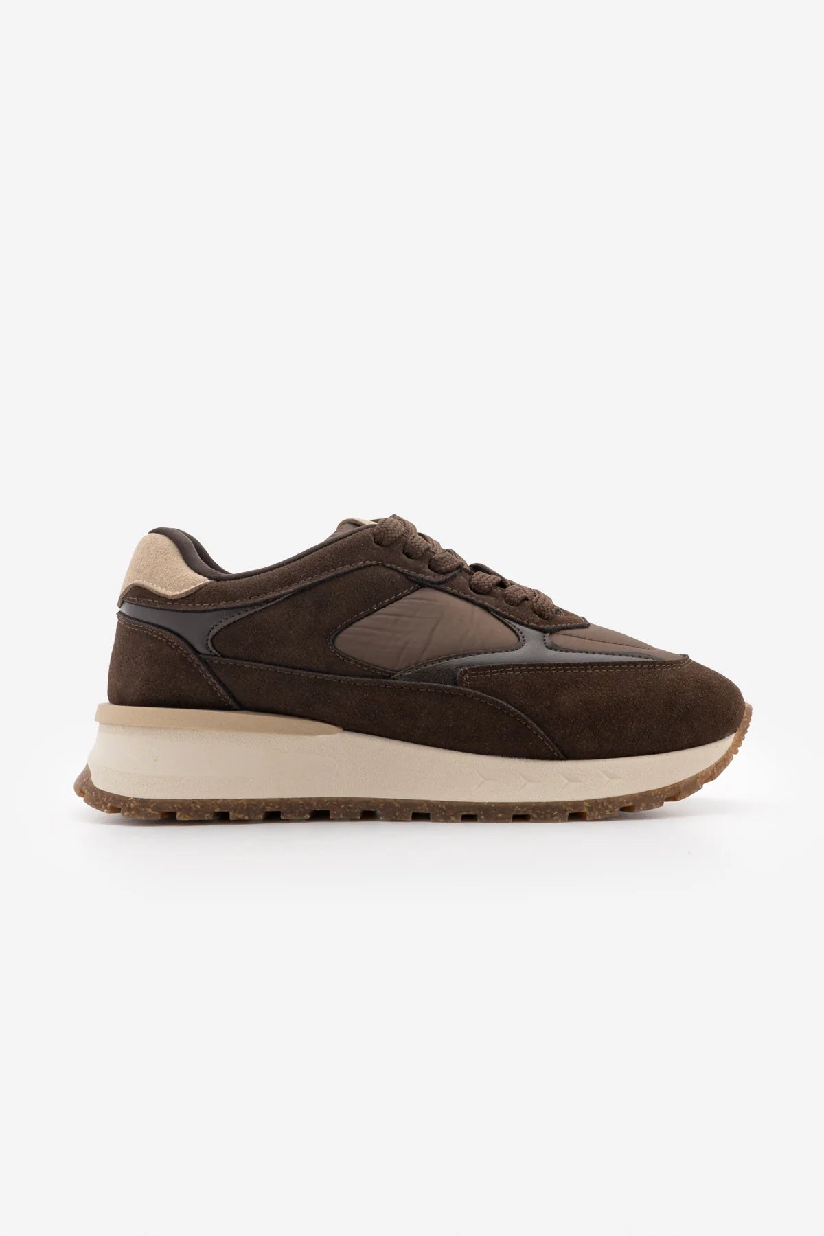 Arvon – Brown Suede Women’s Lace-Up Sneakers