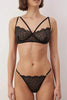 Black Tulle Unlined Lingerie Set