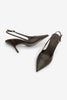 FESRO Coffee Pointed Toe Slingback Women’s Stiletto Heels