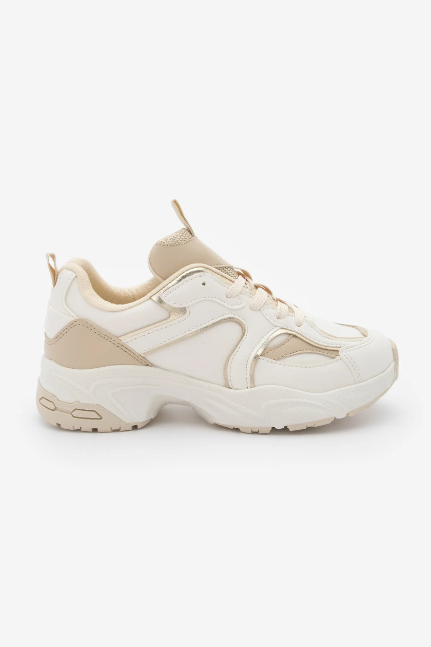 Women's Sneaker Sport Shoe Luser - Beige