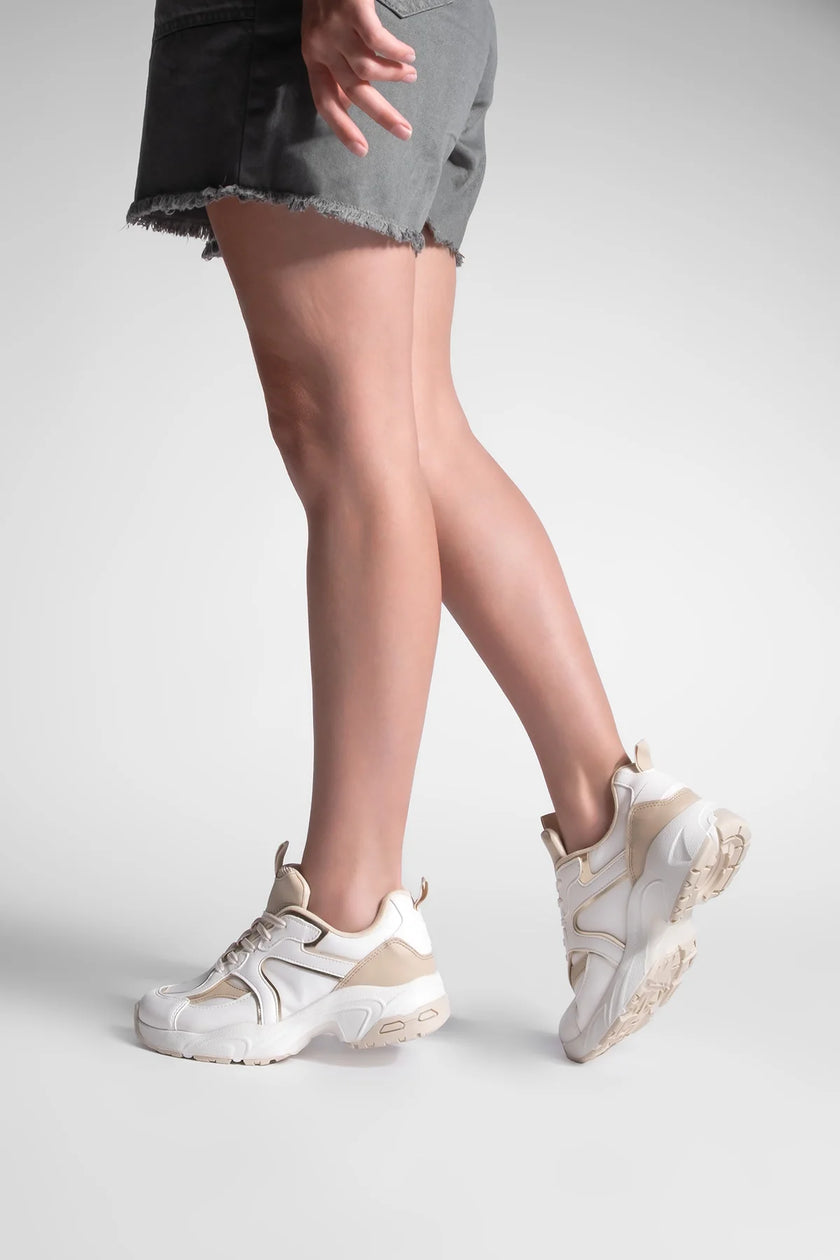 Women's Sneaker Sport Shoe Luser - Beige