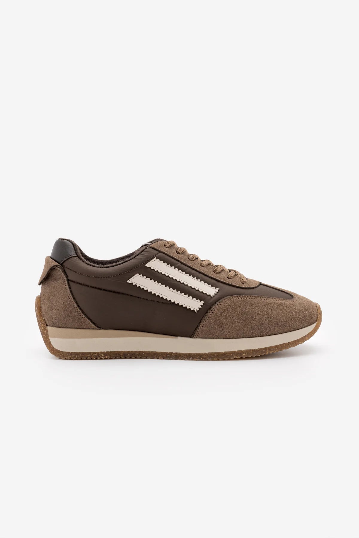 Liyante – Taupe Suede Women’s Lace-Up Sneakers