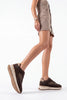 Arvon – Brown Suede Women’s Lace-Up Sneakers