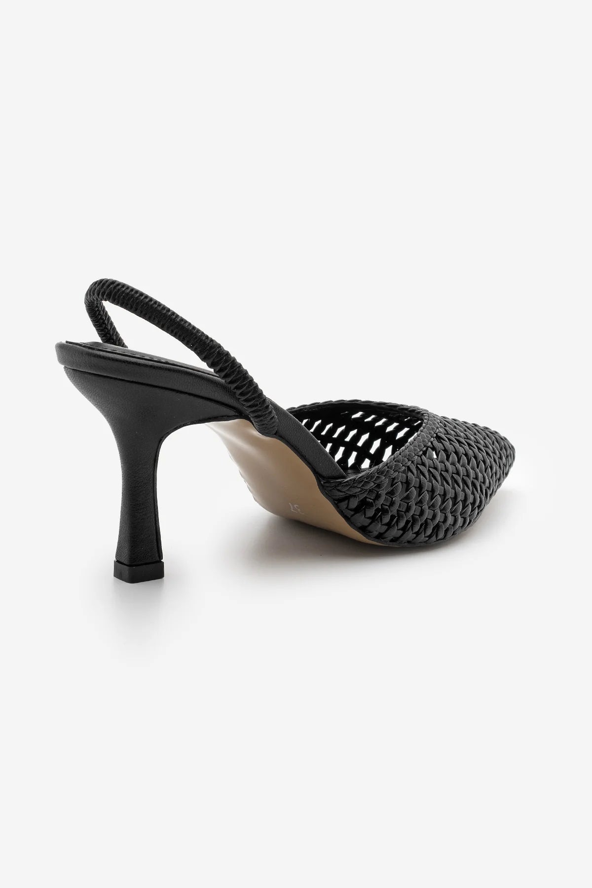 ARFES Black Woven Elastic Pointed Toe Women’s Stiletto Heels | FOOTWEAR | Heels | Lebbse ARFES Black Woven Elastic Pointed Toe Women’s Stiletto Heels | FOOTWEAR | Heels | Lebbse