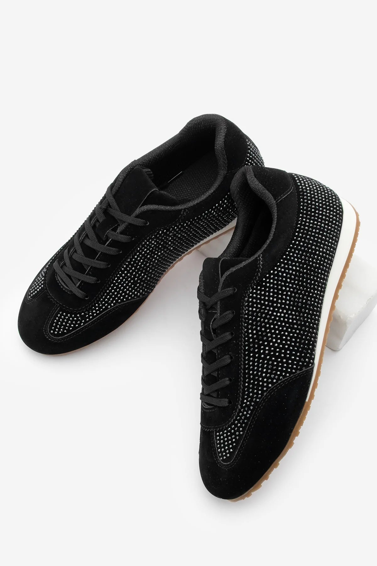 Women's Sneaker Stoned Sneakers Dorni - Black Suede