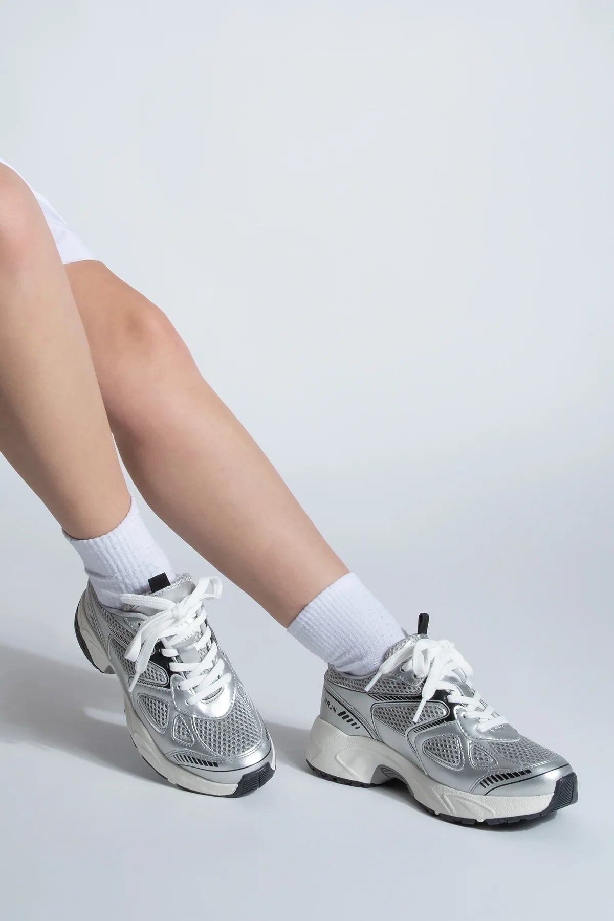 Women's Sneaker Sport Shoe Sargen - Silver