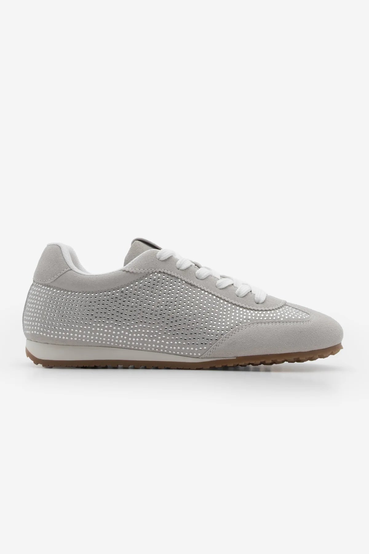 Women's Sneaker Stoned Sports Shoes Dorni - Gray Suede
