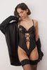 Black Tulle Unlined Bodysuit