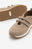 Golyate – Beige Suede Women’s Double-Strap Mary Jane Sneakers