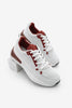 Women's Sneaker Knitted Tricot Running and Walking Sports Shoes Sinta - CLARET RED