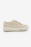 Kotnel Beige Suede Women’s Thick Sole Sports Sneakers